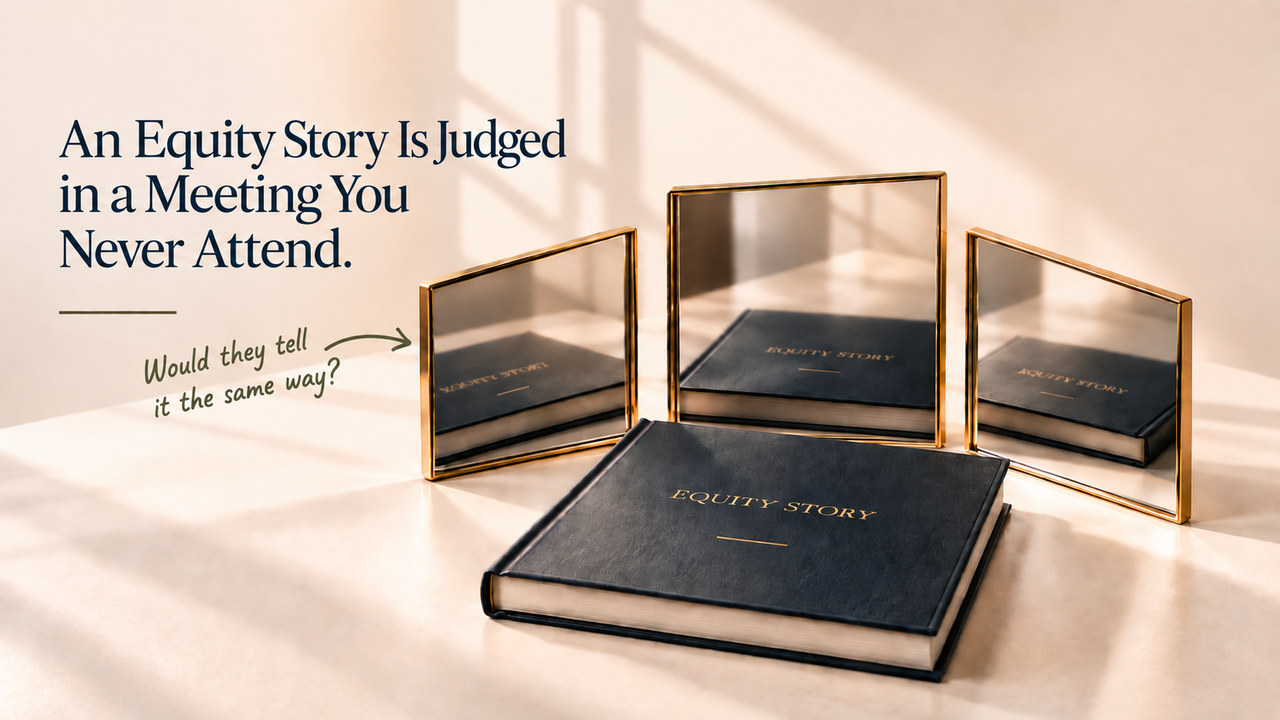 Cover image for “An Equity Story Is Judged in a Meeting You Never Attend”